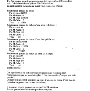 calcul sur la base mathématique de la théorie des graphes "semi parcours Hamiltonien"