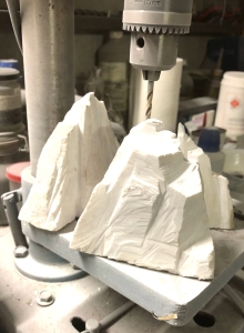 deux projets pour paysage de montagne vue d'atelier