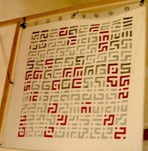 étendard à double face fort de Montdauphin 2014