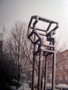structure pour une glycine à Ivry sur seine