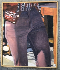 hanches N° 4 peinture néo/hyper-réaliste 50x50 Paris 1978