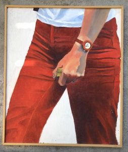 hanches N° 5 peinture néo/hyper-réaliste Paris 1978