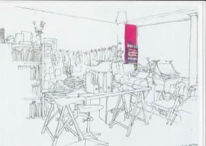 atelier de Joële Jolivet à Ivry