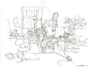 atelier de Brigitte Paillet sculptrice modiste Près de Brive-la-Gaillarde