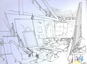 atelier de Jaques Paris, Le Villard près d'Embrun