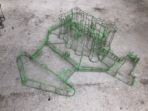 maquette filaire de la bastille inversée