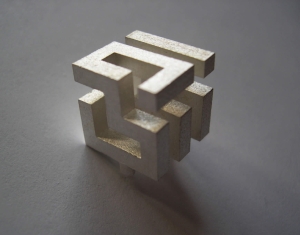 cube labyrinthe bijoux pendentif 2022 dim.: 1,6cm