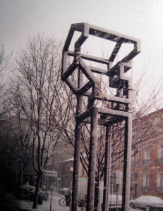 structure monumentale pour une glycine