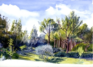 aquarelle prise sur le vif en 1998