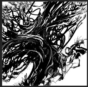 Genévrier thurifère interprété à la palette graphique