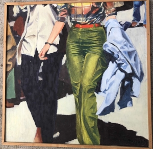 hanches N° 7 peinture néo/hyper-réaliste50x50 Paris 1979